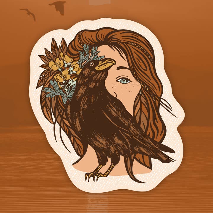 Adesivo da Deusa Corvo por atacado de Issa Designs