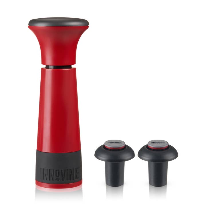 Vacuum Pump Wine Saver in Raspberry for wholesale by Innovine
