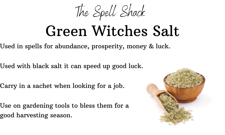 Witchuals - Rituals & Spellwork Apothecary – wholesale Meditationsprodukter – Green Witches Salt - Renande ritualsalt2