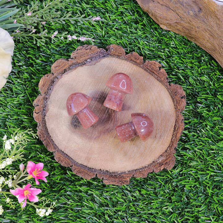 Natures Artifacts Inc - Wholesale Spiritual Stone/Crystal - Red Aventurine Mini Mushroom11