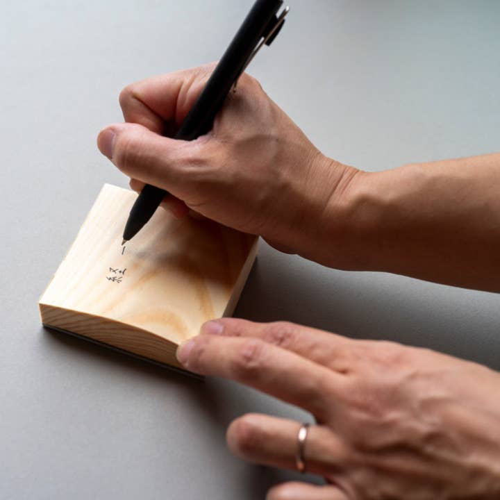 House of Shokunin - Wholesale Notepad - Handcrafted Wood leaf notepad, Birthday Gift, Gift for Dad1