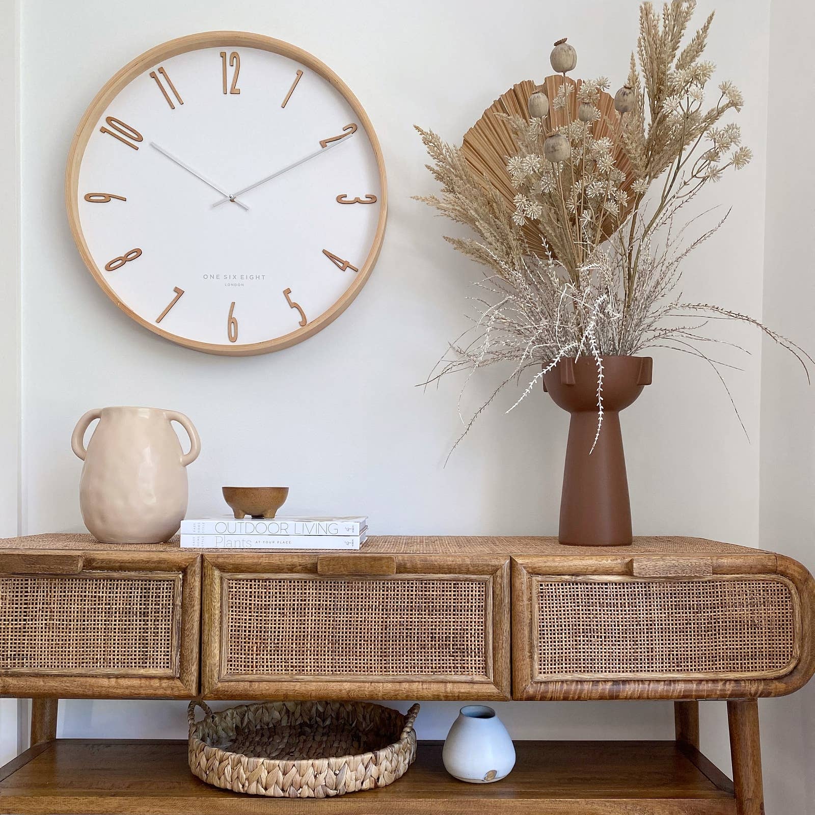 One Six Eight London by PS Home and Living – Relógio de parede por atacado – Relógio de parede silencioso Mason 41cm5