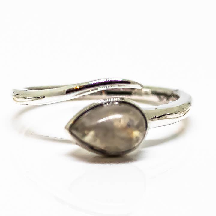 Quasar Gems USA - Wholesale Single Stone/Solitaire Ring - Gemstone Ring Sterling Silver Adjustable