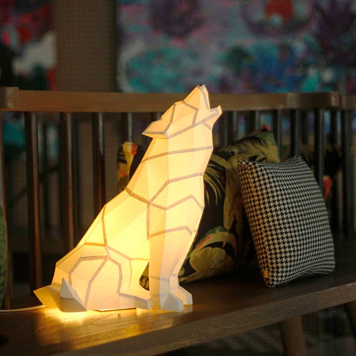 PAPERCRAFT WORLD - Wholesale DIY craft kit - Wolf 3D PaperCraft Origami Model, Paper Lamp25