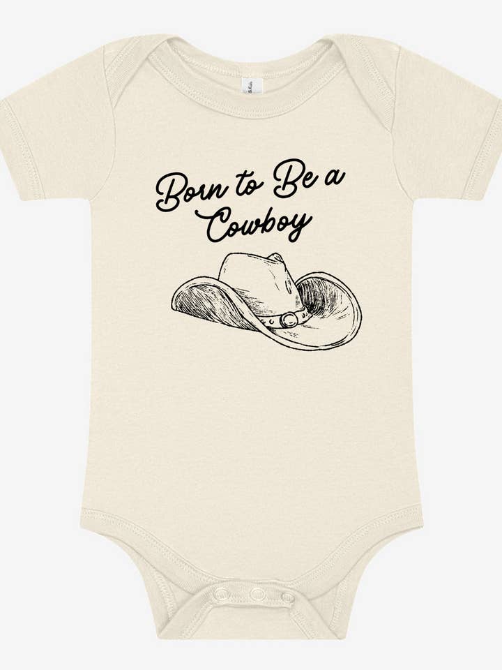 Né pour être un cow-boy T-shirt graphique pour bébé/Body pour la vente par Rock n' Rodeo