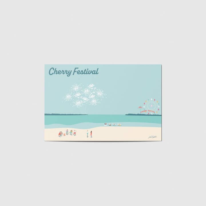 Cherry Festival resor vykort för wholesale av Byway Press