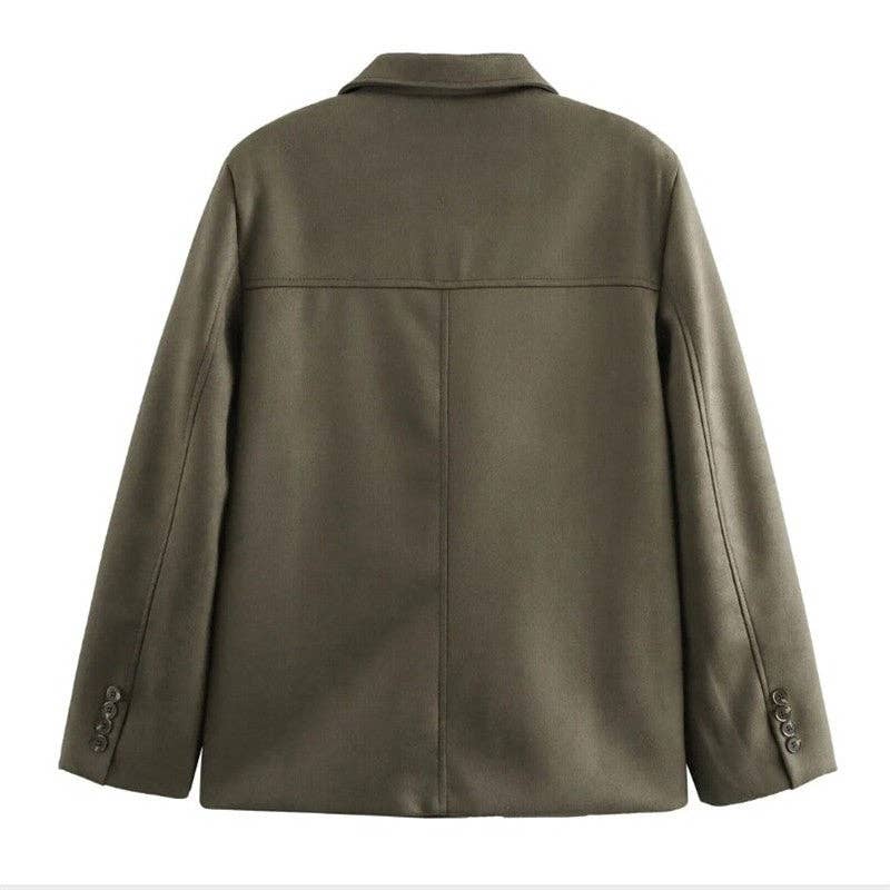 UZ Wholesale Store - Wholesale Jacket - Women's - Vintage Loose Fit Suede Jacket Coat6