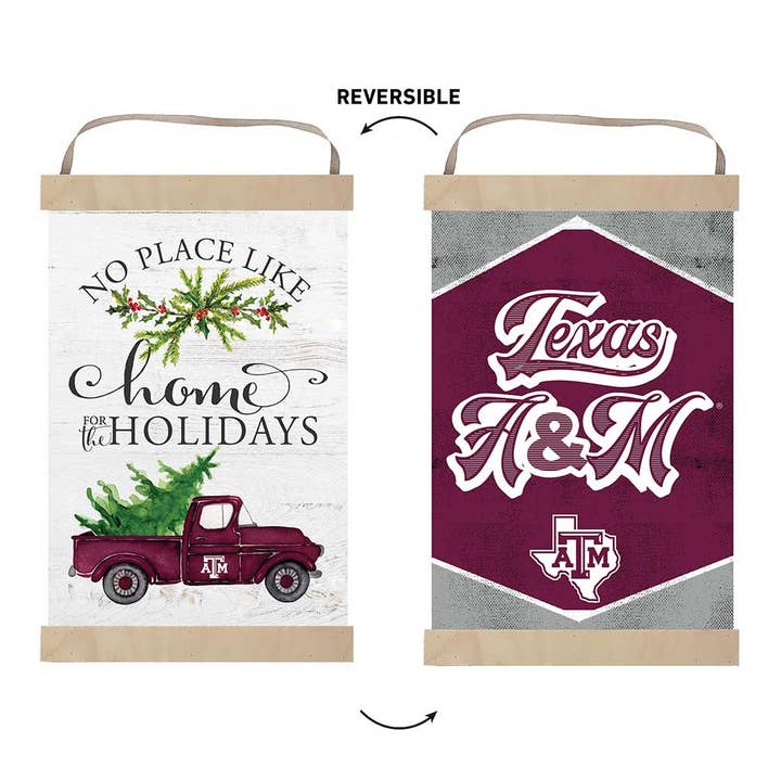 Reversible Banner Home Christmas Texas A&M Aggies for wholesale by KH Sports Fan