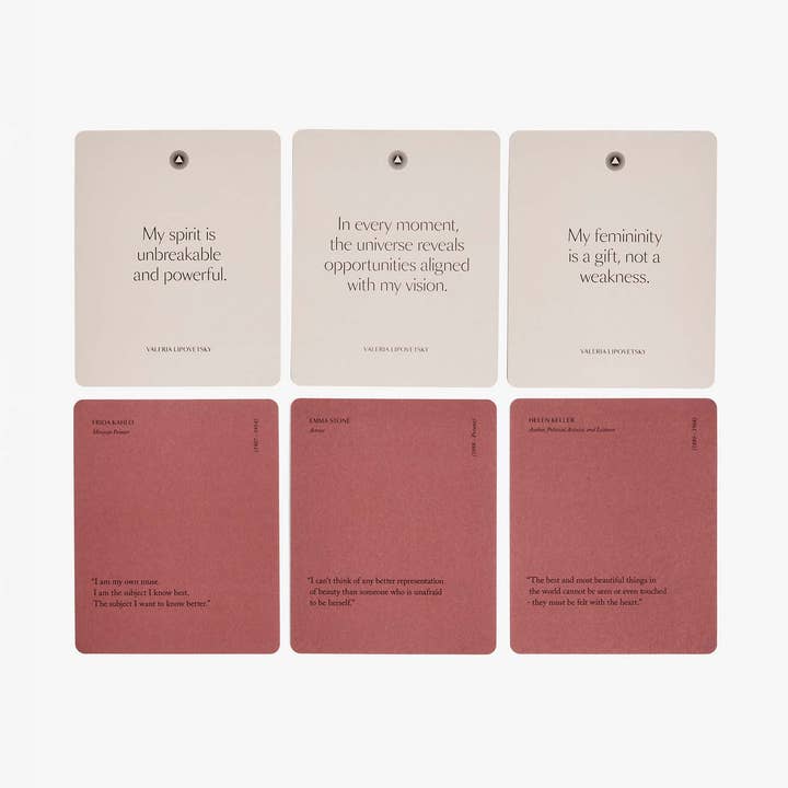 Intelligent Change – wholesale Kontorsmateriel/Notecard Set – Mindful Affirmations av Valeria Lipovetsky, Citatkort