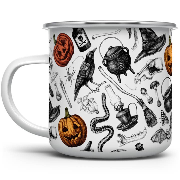 Spooky Witchy Halloween Camping Mug, Halloween Gifts for wholesale by Loftipop