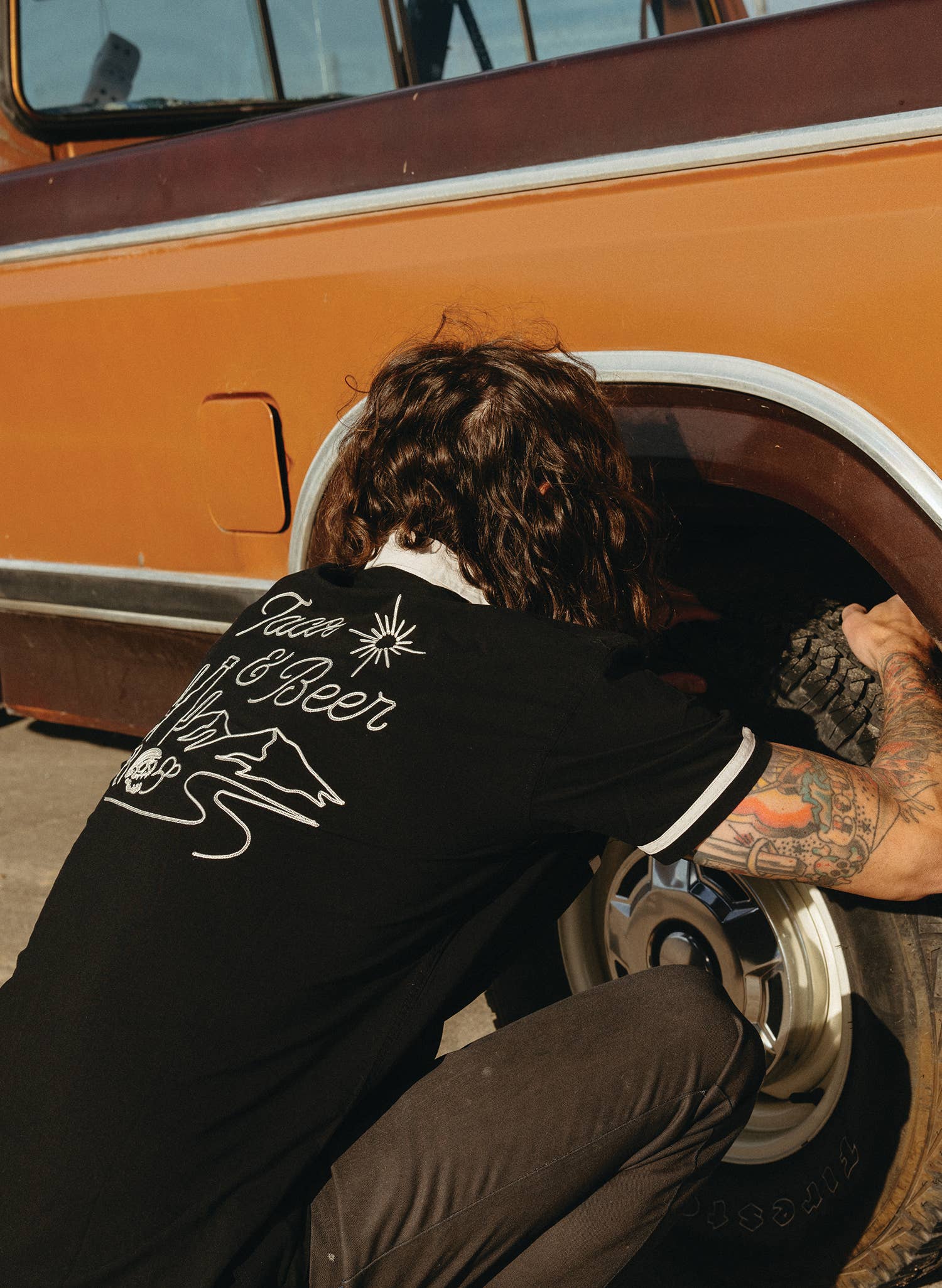 Pyknic - Wholesale Button Down Shirt - Unisex - Tacos & Beer Casual Button Down Shirt Men Women17