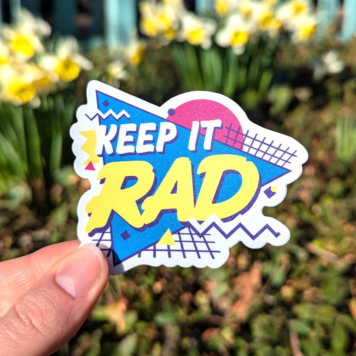 Bolts and Stars - Wholesale Sticker - Keep it Rad 90s Style Sticker1