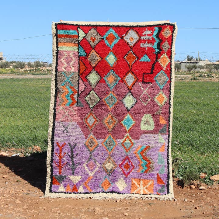 Abstract Marokkaans vloerkleed - Artisan Wholesale Decor voor wholesale door MUSMUSRUGS