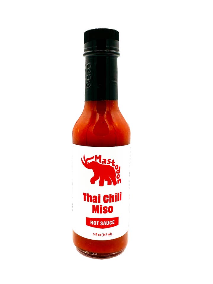 Thai Chili Miso Hot Sauce 5oz for wholesale by Mastodon