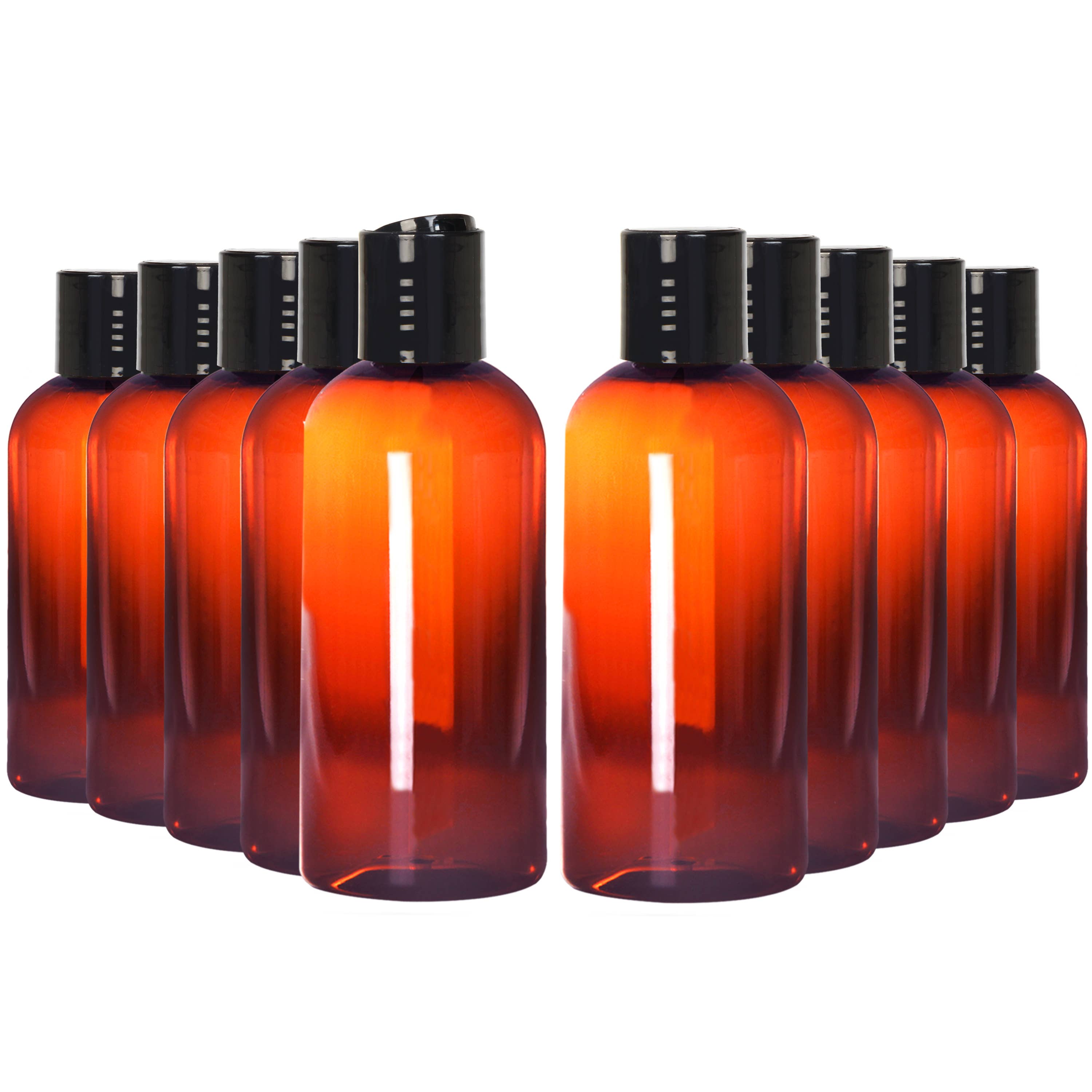 Youngever - Wholesale Travel Container - Youngever 10 Pack 8OZ Empty Plastic Squeeze Containers-Amber0