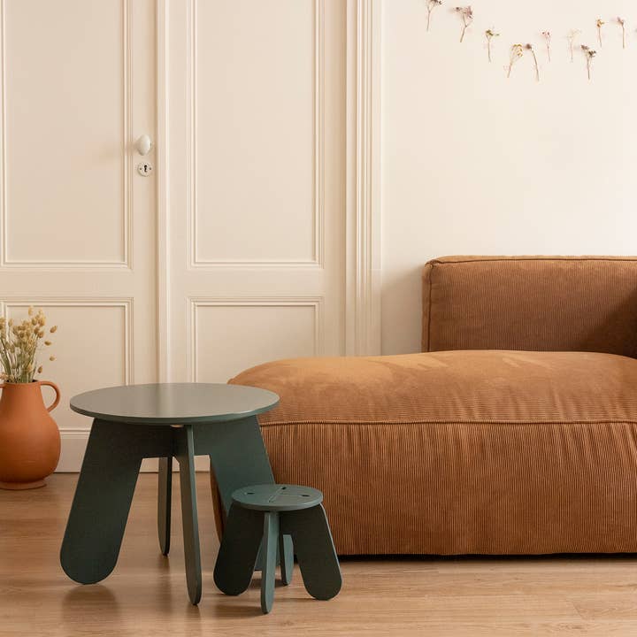 Babai - Vente Tabouret - Tabouret en bois pour enfants X magic forest (vert foncé)5