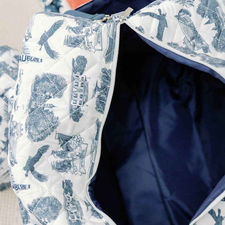 Gracefully Made Art - Wholesale Weekender Bag - Women's - Auburn University Quilted Duffle