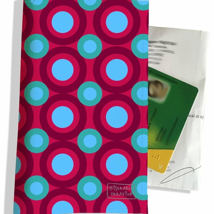 Tarjetero Pop rojo y azul para venta al por mayor de BISTRAKOO