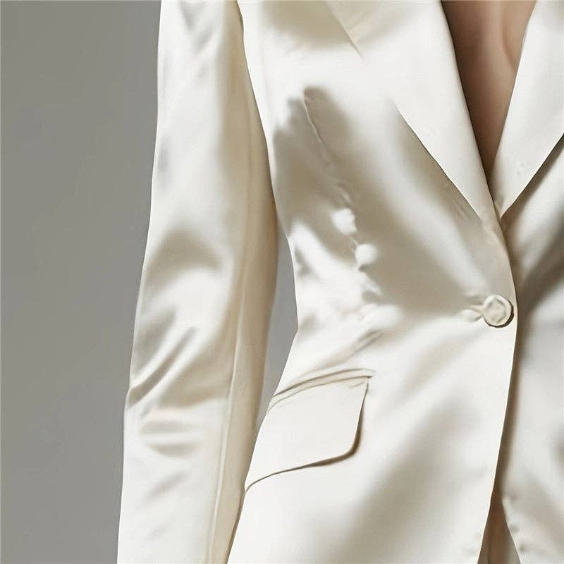 ANTI GOLD Solid Color Suit Pants Set for wholesale on Faire2