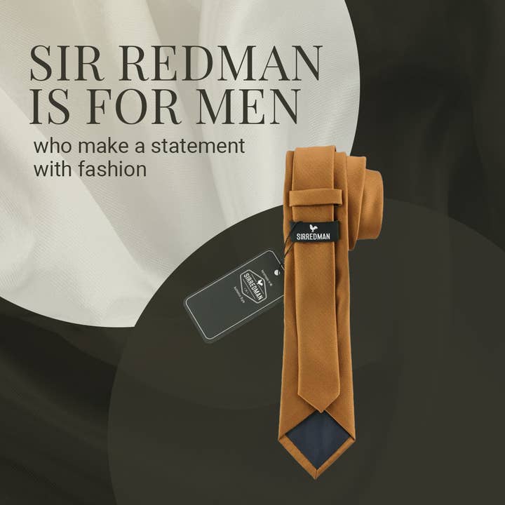 Sir Redman - Venta al por mayor Corbata - Hombre - Corbata Sir Redman - Coñac