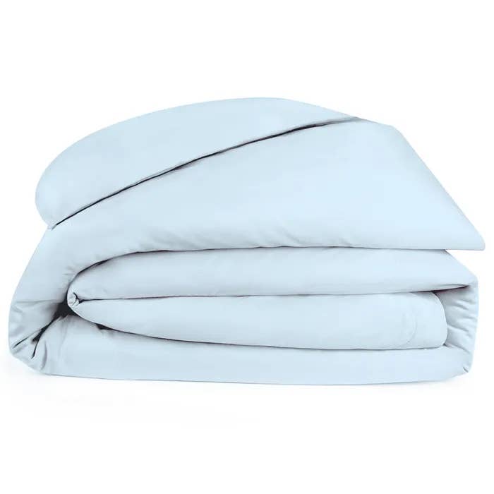 Sunrise Sky Blue King Sateen Duvet Cover for wholesale by Bombacio