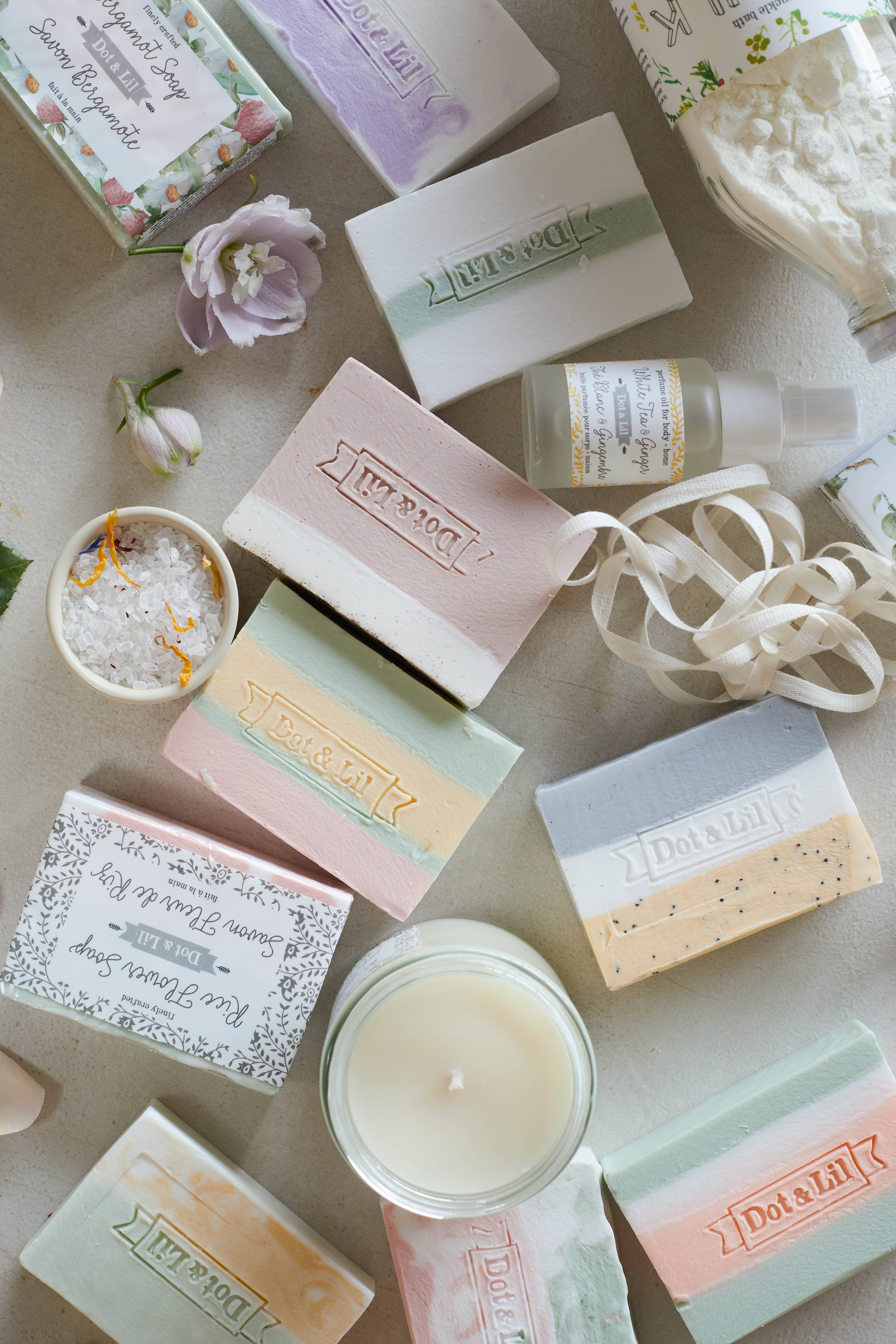 Dot & Lil - Vente Pains de savon - Savon aux fleurs de riz5