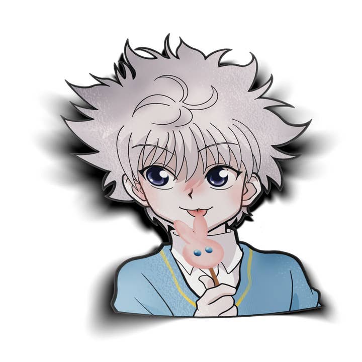 KILLUA EATING ICE CREAM VINYL STICKER { HxH } for wholesale by Usagi x Usagi, LLC