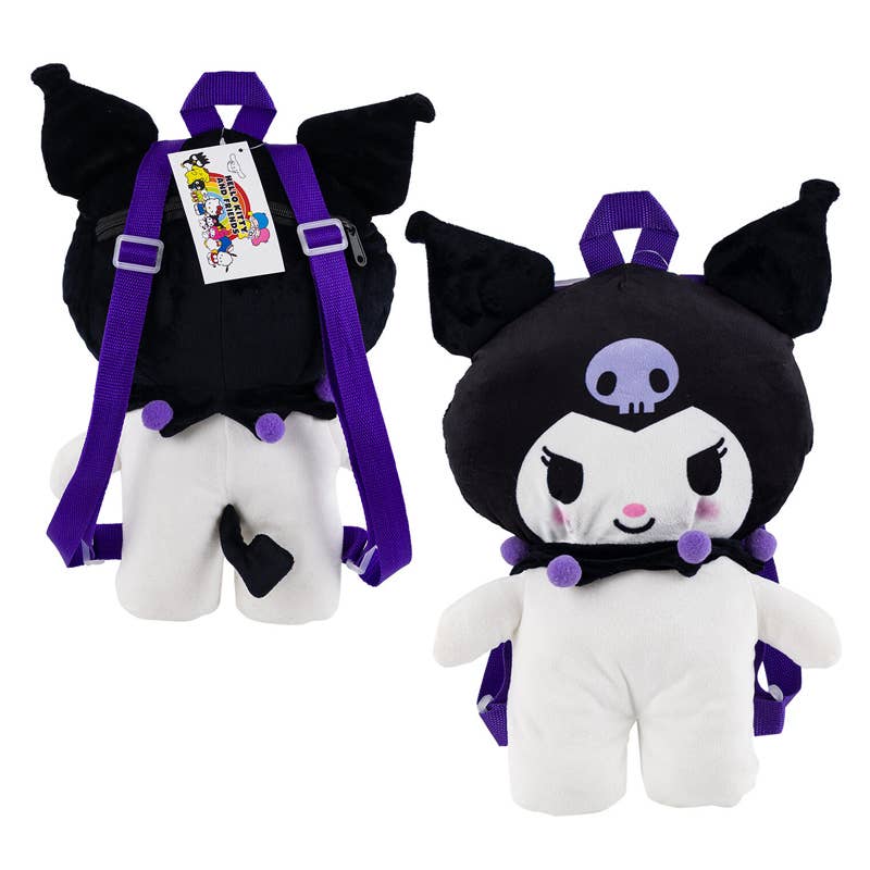 Deluxe Import Trading - Wholesale Backpack - Kids - Kuromi Plush Backpack0