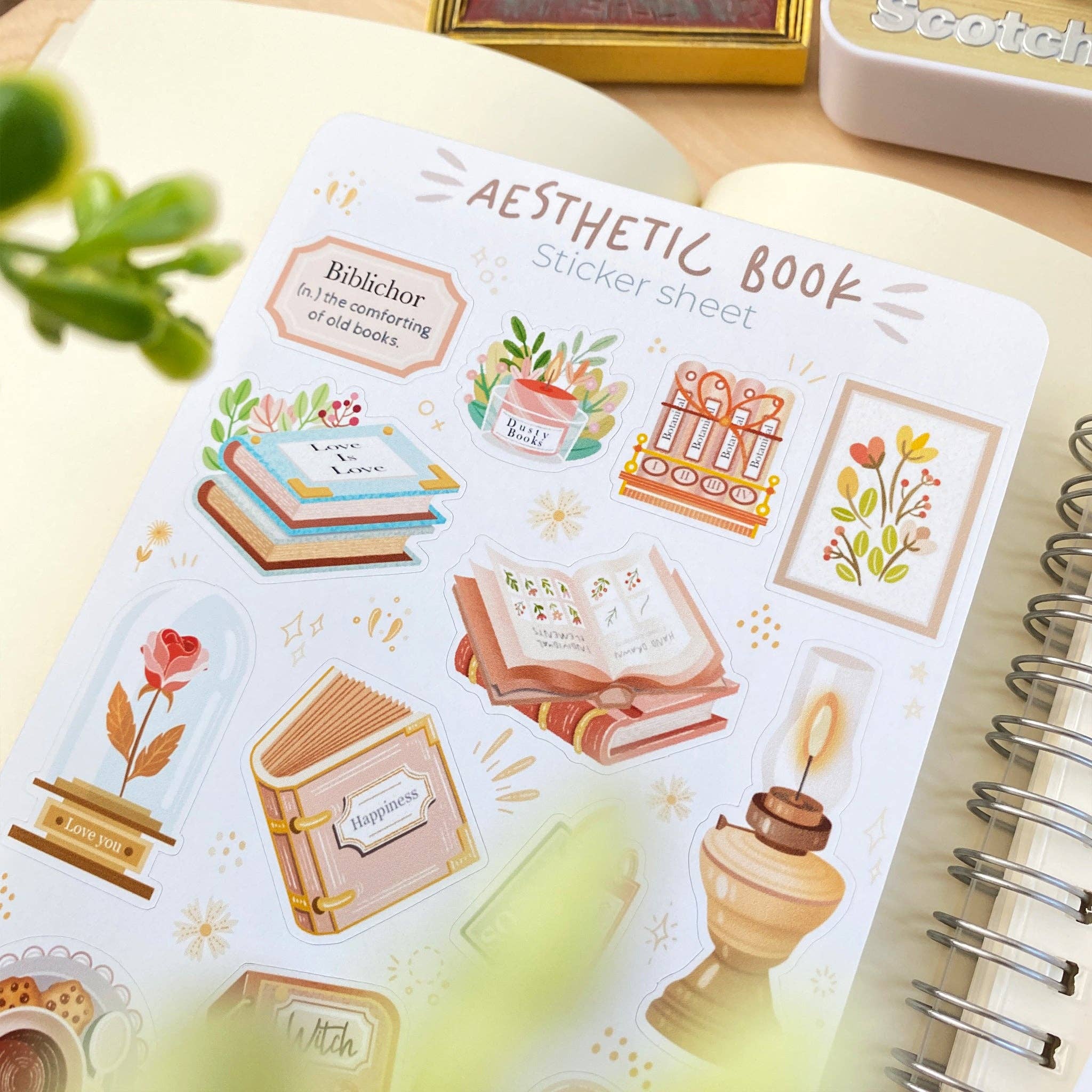 Lettoon - Wholesale Sticker - Sticker Sheet - Aesthetic Book1