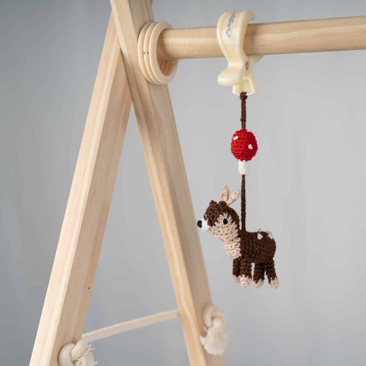 SindiBaba - Wholesale Classic Toy - Kids - crochet toy bow pendant deer AUDREY4