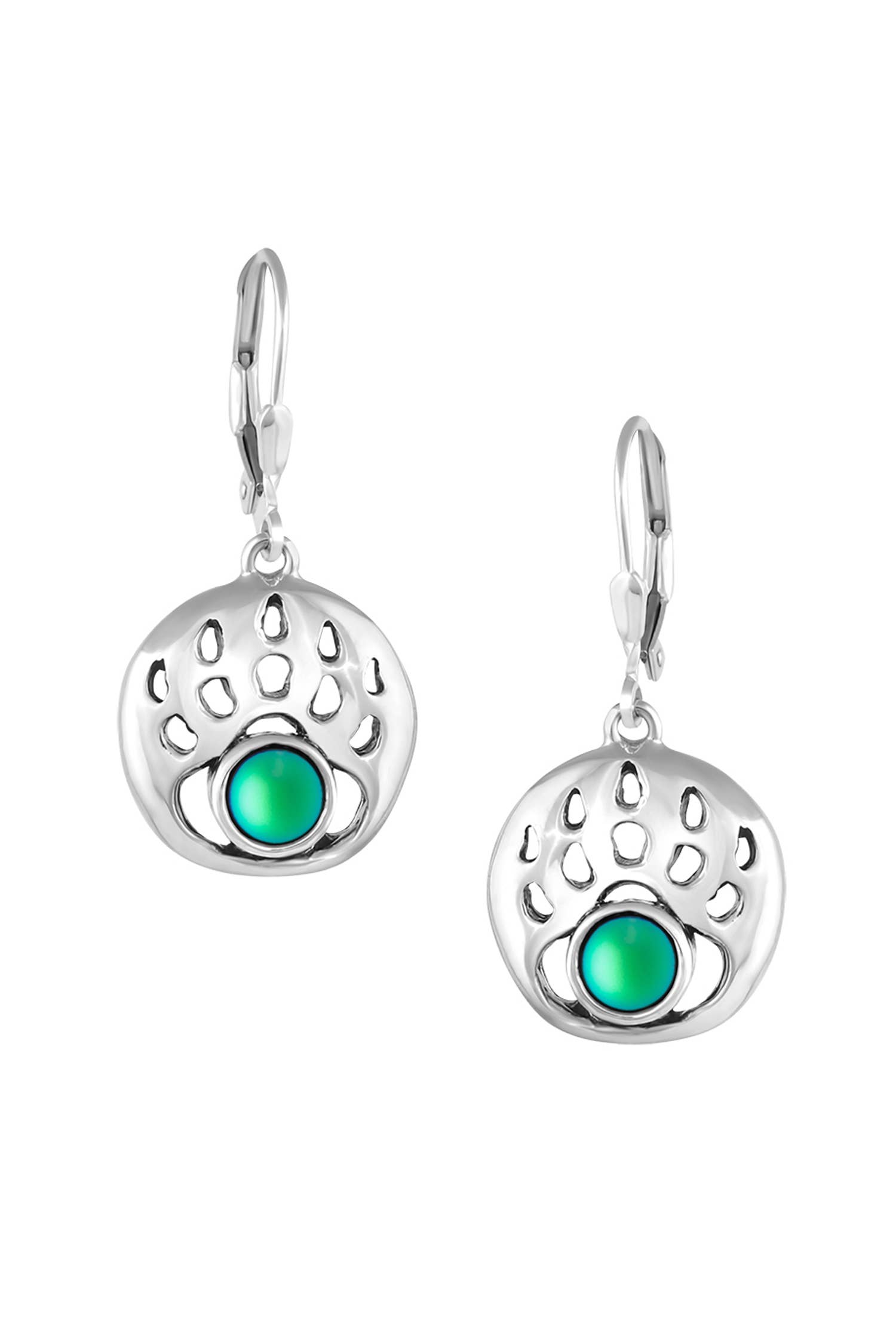 LeightWorks - Vendita all'ingrosso Orecchini pendenti - Orecchini pendenti a forma di zampa d'orso, in argento5