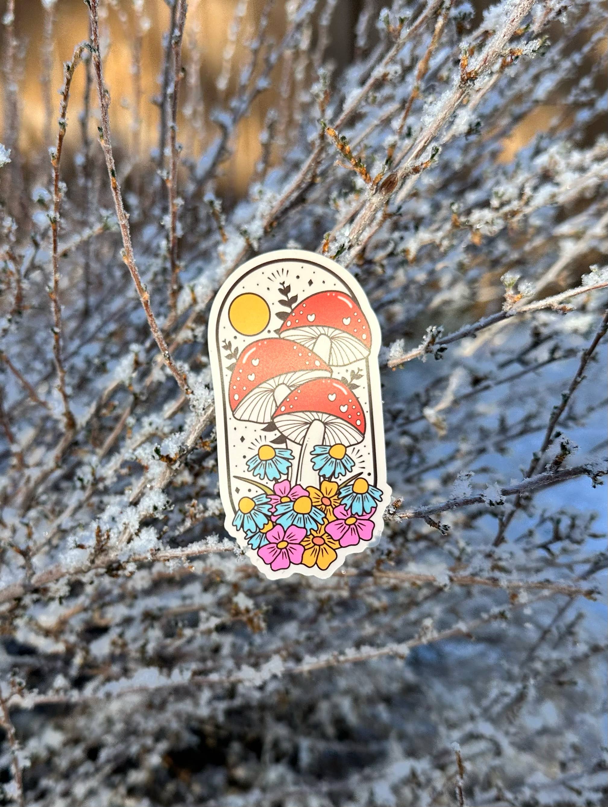 Graphic Heart - Wholesale Sticker - Wild Mushrooms - Vinyl Sticker2