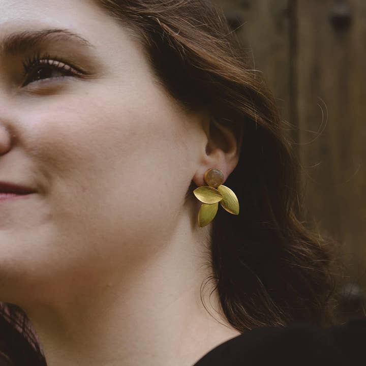 ACUS - Wholesale Dangle Earrings - Cobalt Blue Linen Earrings1