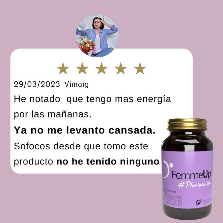 Femmeup - Vendita all'ingrosso Vitamine/integratori orali - Cimicifuga, Angelica Sinensis, Trifoglio Rosso, Borragine e Maca1