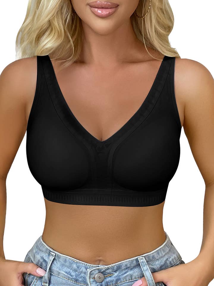 Soutiens-gorge sans fil à décolleté plongeant pour femmes SHAPERX pour la vente par SHAPERX