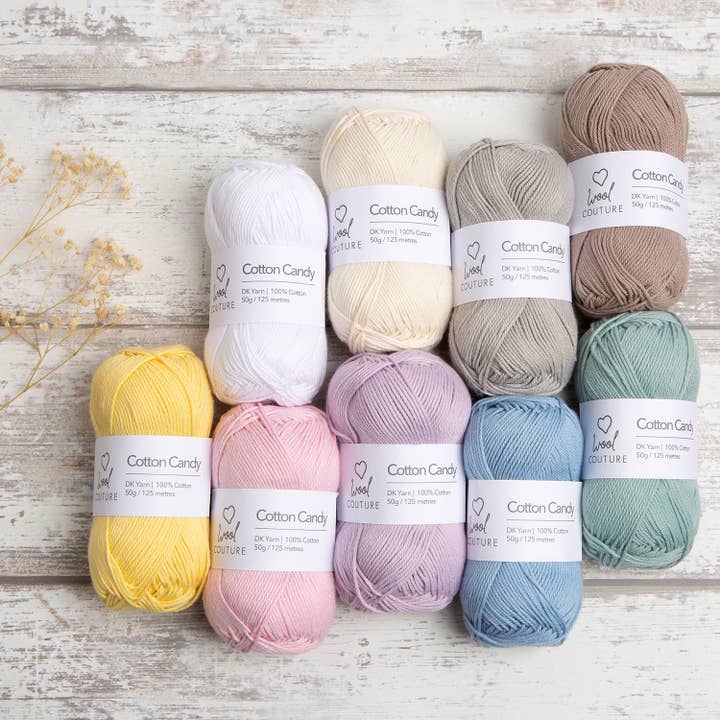 Wool Couture Company - Wholesale Yarn - Cotton Candy Yarn 50g Ball | 100% Cotton