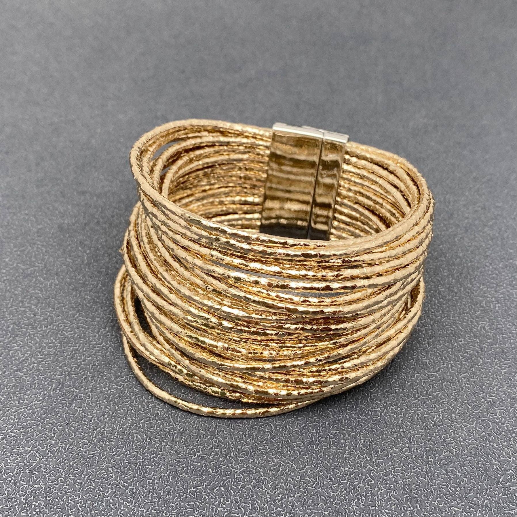 Mio Queena - Wholesale Bangle Bracelet - LB - Multi-Layer Leather Fashion Bracelet | Magnetic Buckle14