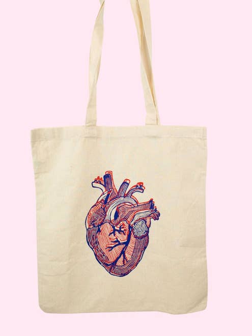 Totebag Anatomy aus Baumwolle von Mitsou für den Großhandel von Mitsou