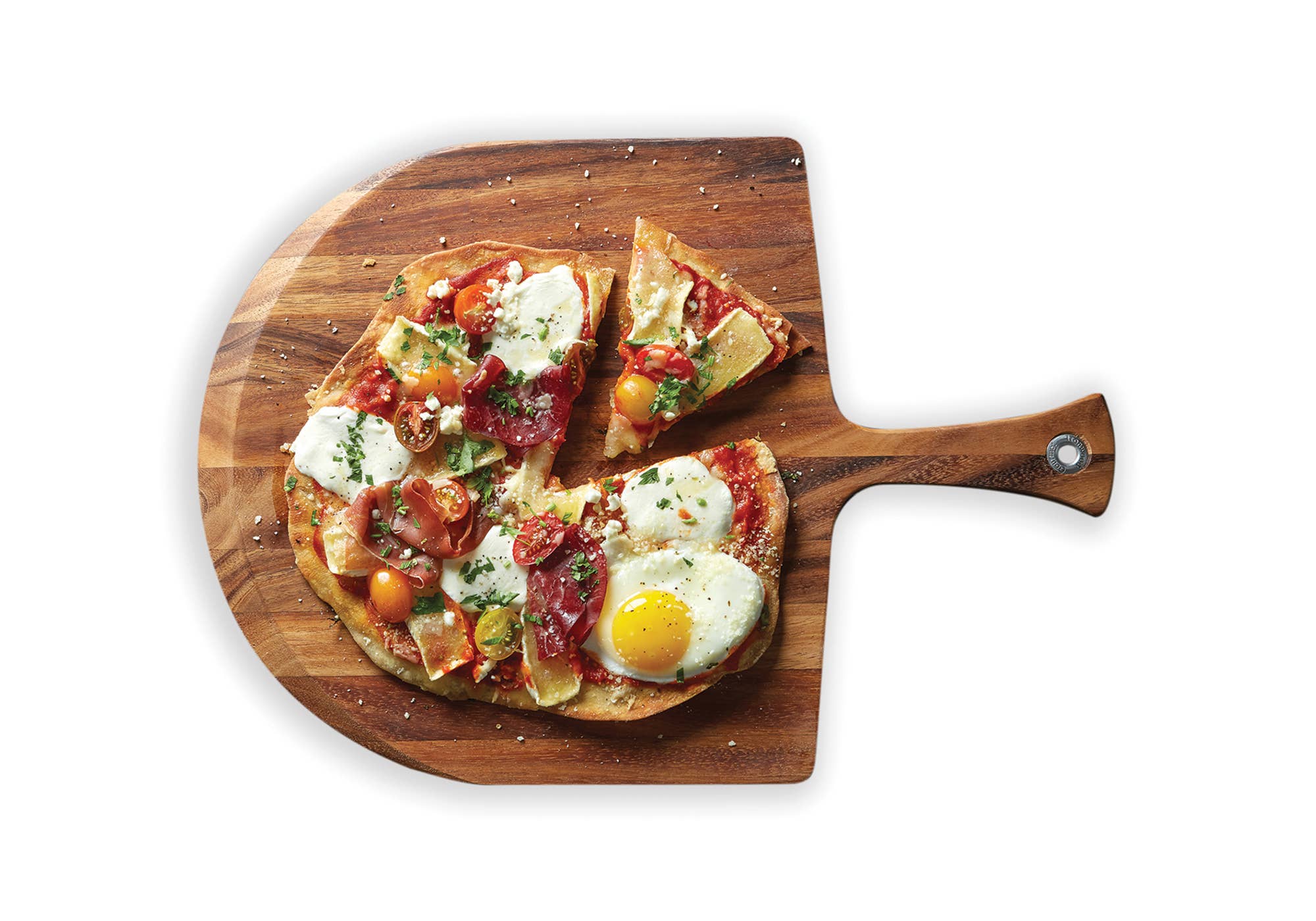 Fox Run Brands - Wholesale Pizza Wheel - Ironwood Napoli Pizza Peel, Acacia Wood, 0.5" x 14" x 14"