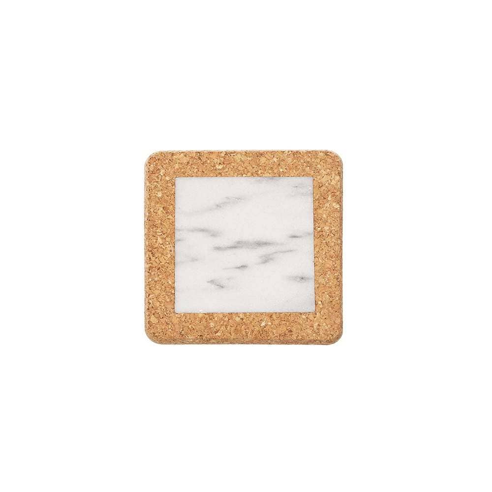 Carpel - Wholesale Coasters - Small Coaster - Marble & Cork0
