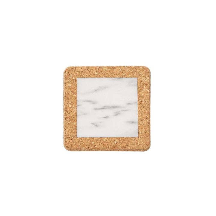 Carpel - Wholesale Coasters - Small Coaster - Marble & Cork