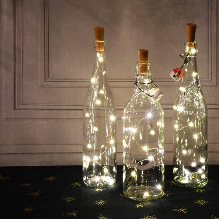 LumaBase - Wholesale String Lights - Battery Operated Wine Corks with White Fairy String Lights1