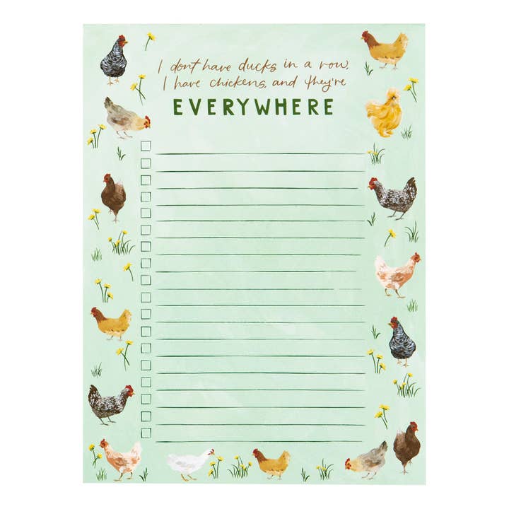 1canoe2 | One Canoe Two Paper Co. - Wholesale Notepad - Chicken Meadow Notepad