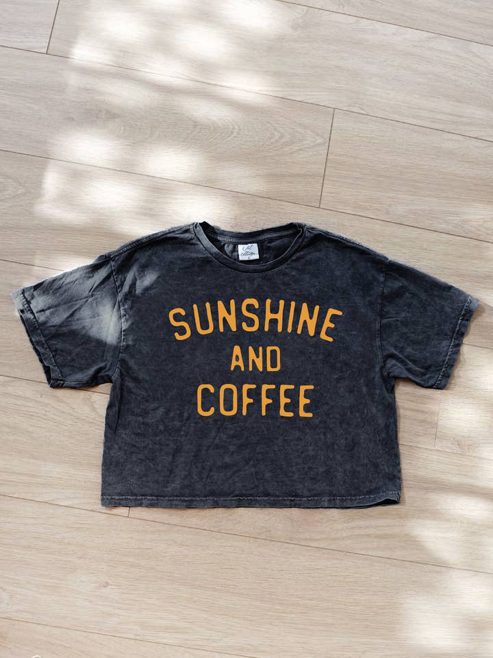 SUNSHINE AND COFFEE Cropped Mineral Washed Graphic Top
and other Purchase Wholesale sunshine and coffee. Free Returns & Net 60 Terms on Faire trending on Faire.