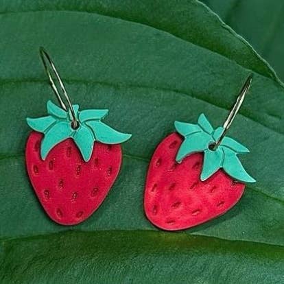 Strawberry Hoops for wholesale by Lynartsy