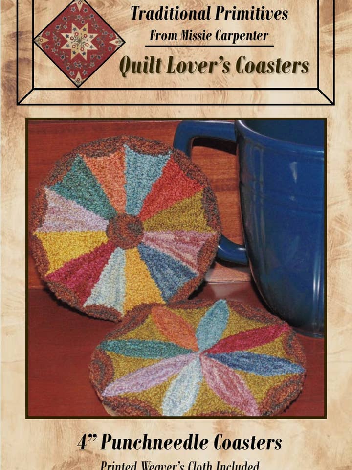Posavasos Quilt Lovers con estampado de agujas perforadas para venta al por mayor de Traditional Primitives