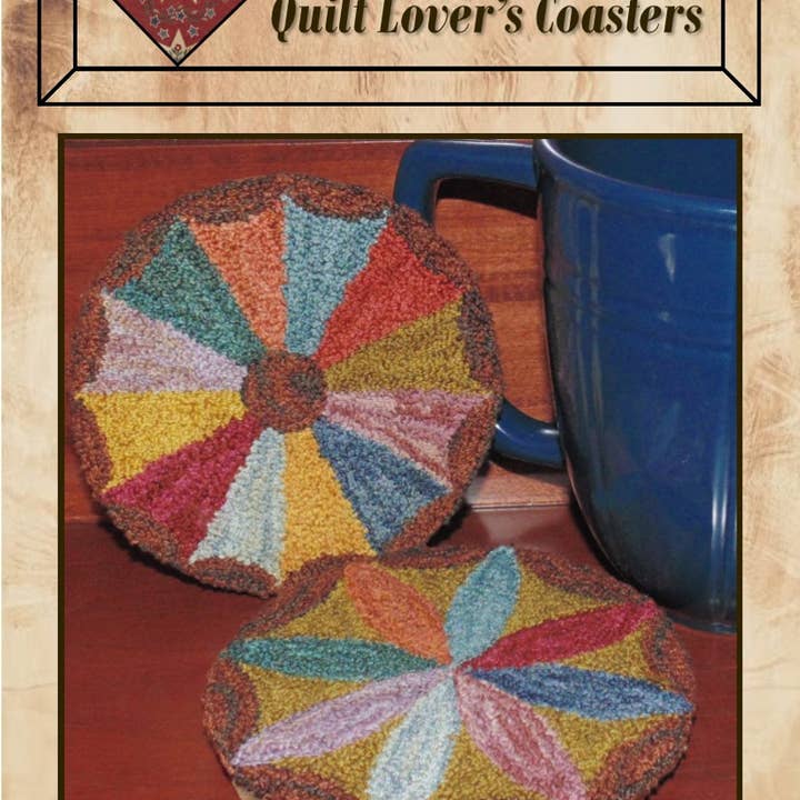 Traditional Primitives - Wholesale Craft Sewing Kit - Quilt Lovers Coaster Punchneedle Pattern0