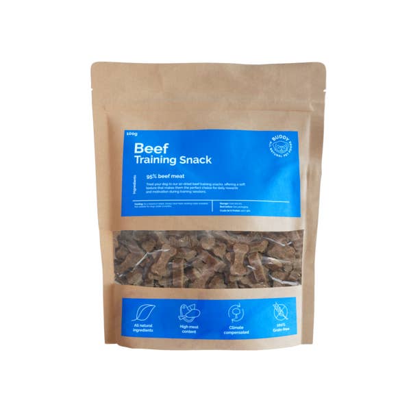 Træningssnacks - Oksekød 100 g for engroshandel hos Buddy Pet Foods
