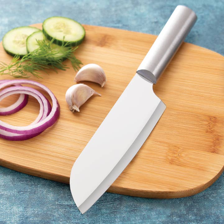 Rada Cutlery - Wholesale Knife Set - Silver Essential Oak Block Set