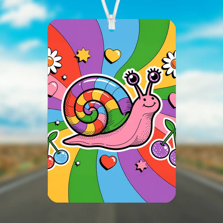 Caracol Retro - Ambientador de Coche de Fieltro con Spray de Fragancia para venta al por mayor de Stencil Art Canada